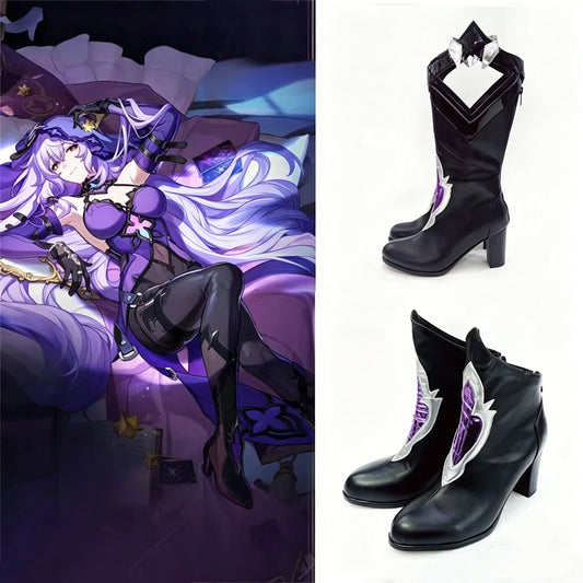 Game Honkai: Star Rail Cosplay Black Swan Cosplay Shoes