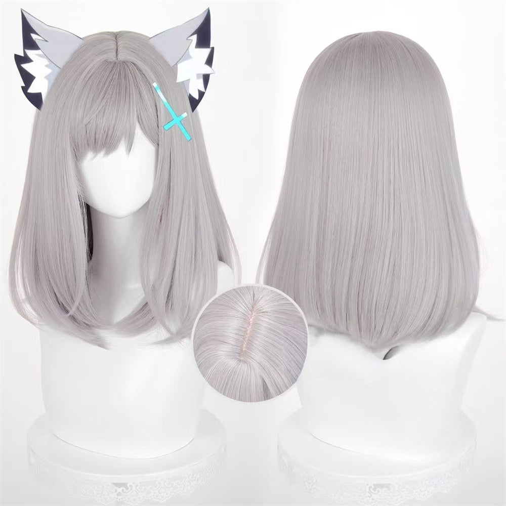【In Stock】Game ブルーアーカイブ Blue Archive Cosplay Sunaookami Shiroko Cosplay Wig