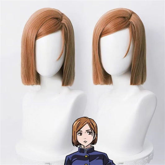【In Stock】Anime Jujutsu Kaisen Cosplay Nobara Kugisaki Cosplay Wig