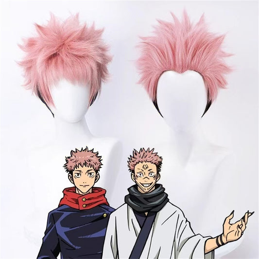 【In Stock】Anime Jujutsu Kaisen Cosplay Yuji Itadori & Ryomen Sukuna Cosplay Wig