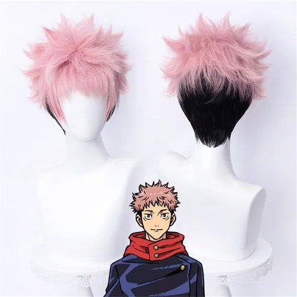 【In Stock】Anime Jujutsu Kaisen Cosplay Yuji Itadori & Ryomen Sukuna Cosplay Wig