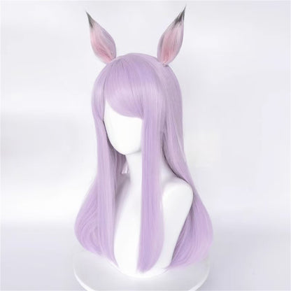 【In Stock】Game Umamusume:Pretty Derby Cosplay Mejiro McQueen Cosplay Wig With Ears and Tail