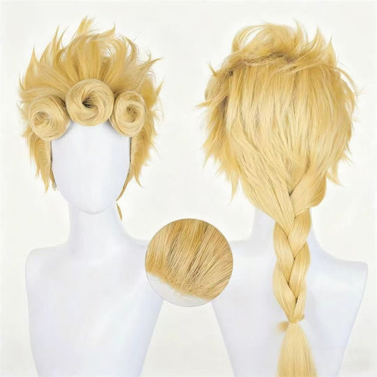 【In Stock】Anime JoJo's Bizarre Adventure Cosplay Giorno Giovanna Cosplay Wig