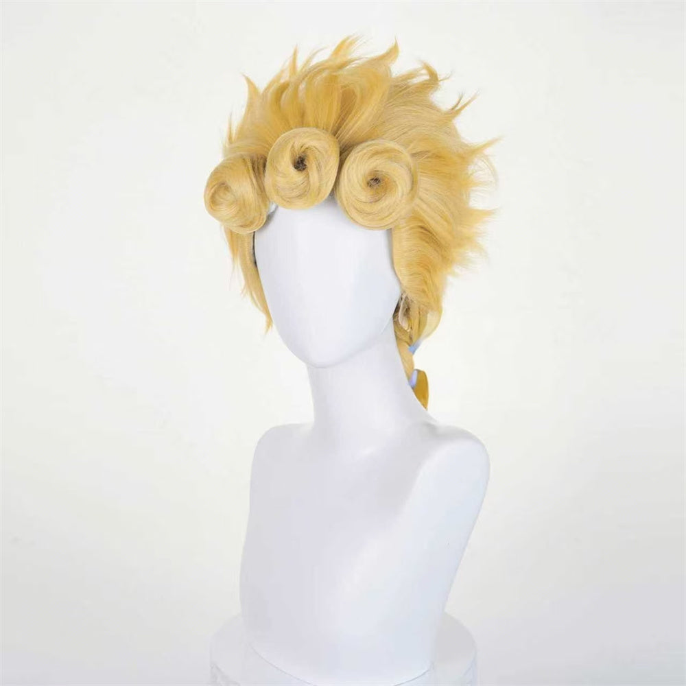 【In Stock】Anime JoJo's Bizarre Adventure Cosplay Giorno Giovanna Cosplay Wig