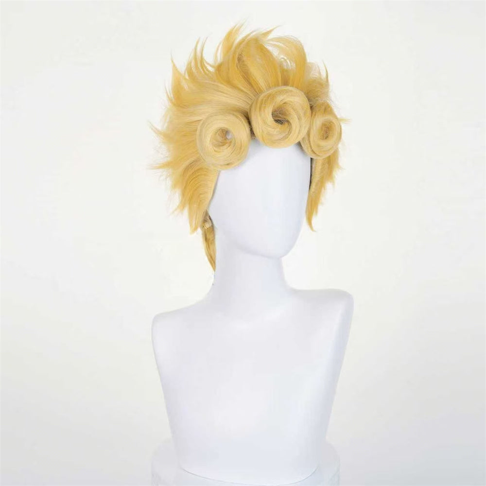 【In Stock】Anime JoJo's Bizarre Adventure Cosplay Giorno Giovanna Cosplay Wig