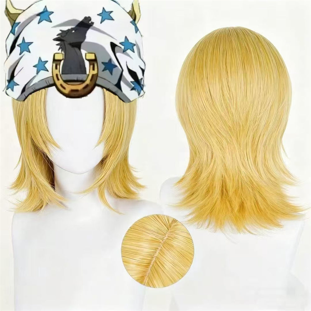 【In Stock】Anime JoJo's Bizarre Adventure Cosplay Johnny Joestar Cosplay Wig