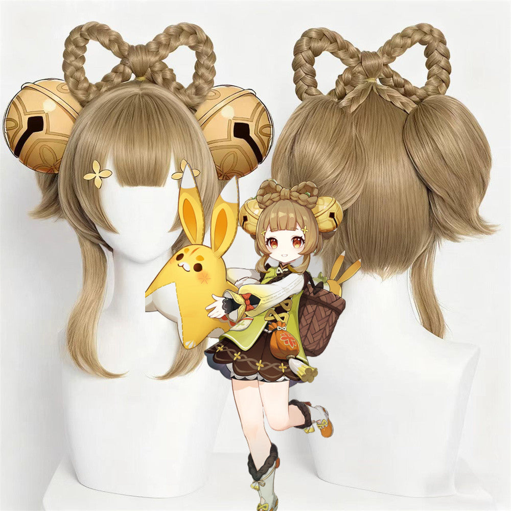 【In Stock】Game Genshin Impact Cosplay Yaoyao Cosplay Wig