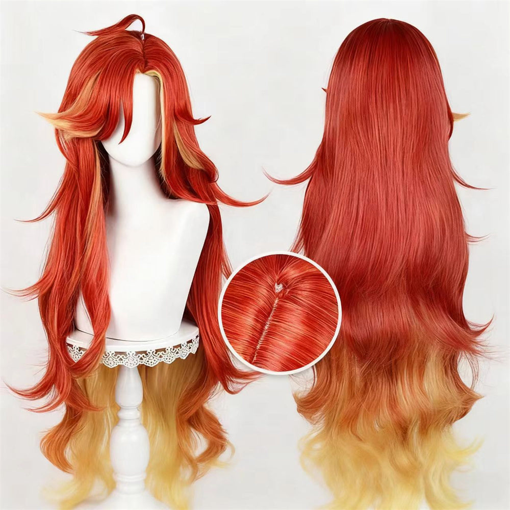 【In Stock】Game Genshin Impact Cosplay Mavuika Cosplay Wig
