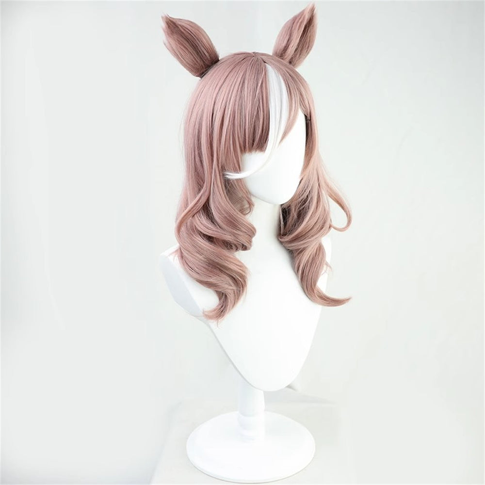 【In Stock】Game Umamusume:Pretty Derby Cosplay マチカネタンホイザ Matikanetannhauser Cosplay Wig With Ears and Tail