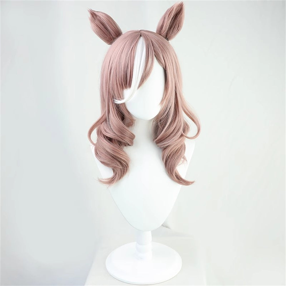 【In Stock】Game Umamusume:Pretty Derby Cosplay マチカネタンホイザ Matikanetannhauser Cosplay Wig With Ears and Tail
