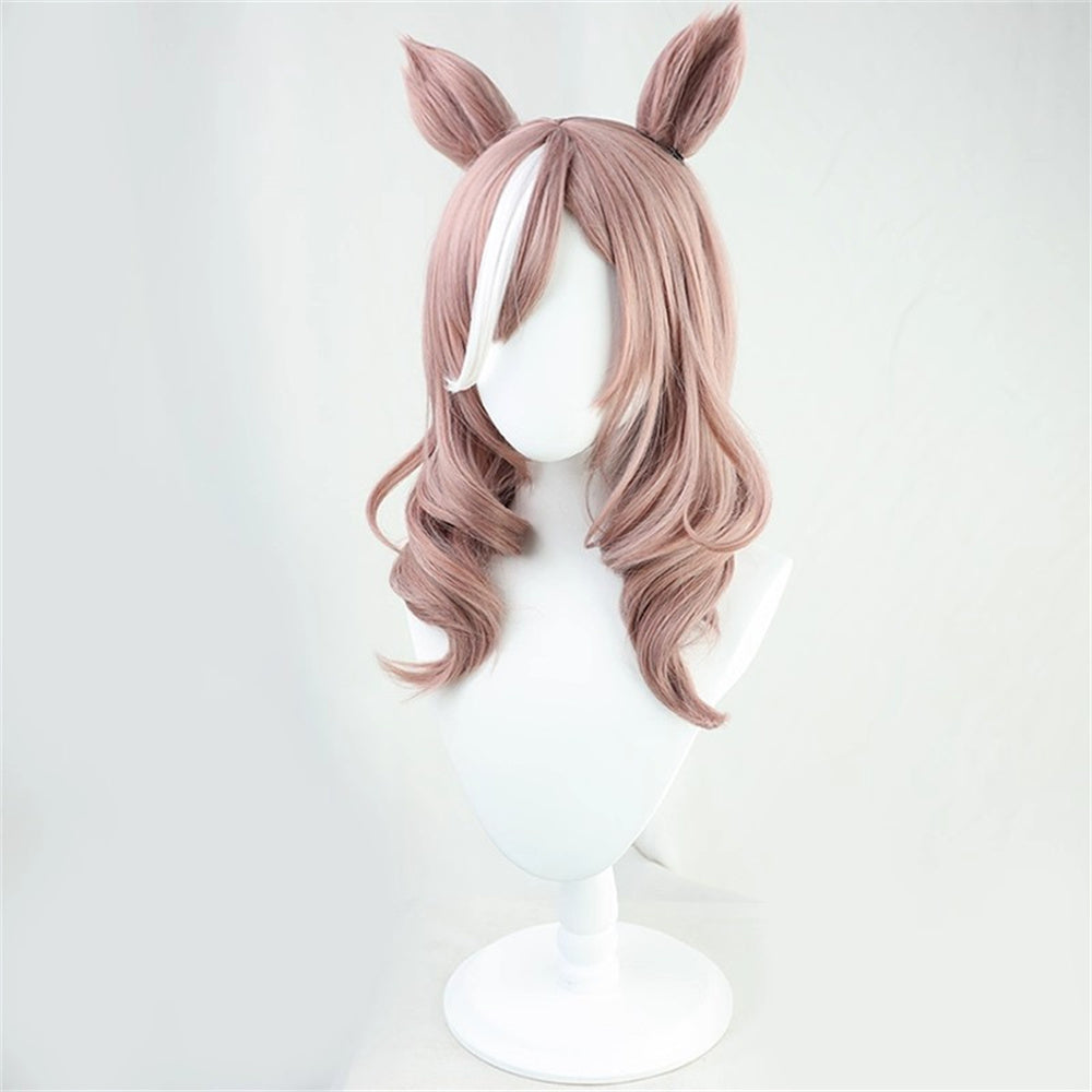 【In Stock】Game Umamusume:Pretty Derby Cosplay マチカネタンホイザ Matikanetannhauser Cosplay Wig With Ears and Tail