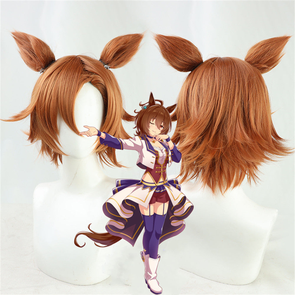 【In Stock】Game Umamusume:Pretty Derby Cosplay テイエムオペラオー T.M. Opera O Cosplay Wig With Ears and Tail