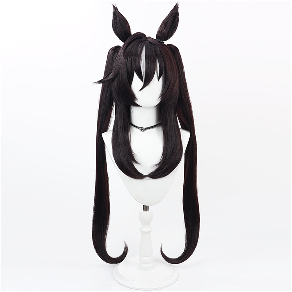 【In Stock】Game Umamusume:Pretty Derby Cosplay ヴィブロス Vivlos Cosplay Wig With Ears and Tail