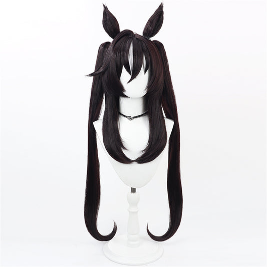 【In Stock】Game Umamusume:Pretty Derby Cosplay ヴィブロス Vivlos Cosplay Wig With Ears and Tail
