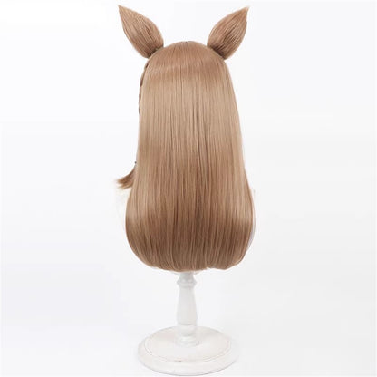【In Stock】Game Umamusume:Pretty Derby Cosplay Almond Eye Cosplay Wig With Ears and Tail