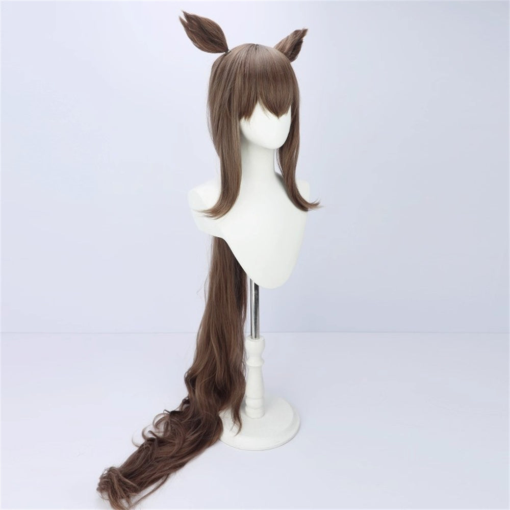 【In Stock】Game Umamusume:Pretty Derby Cosplay アドマイヤベガ Admire Vega Cosplay Wig With Ears and Tail