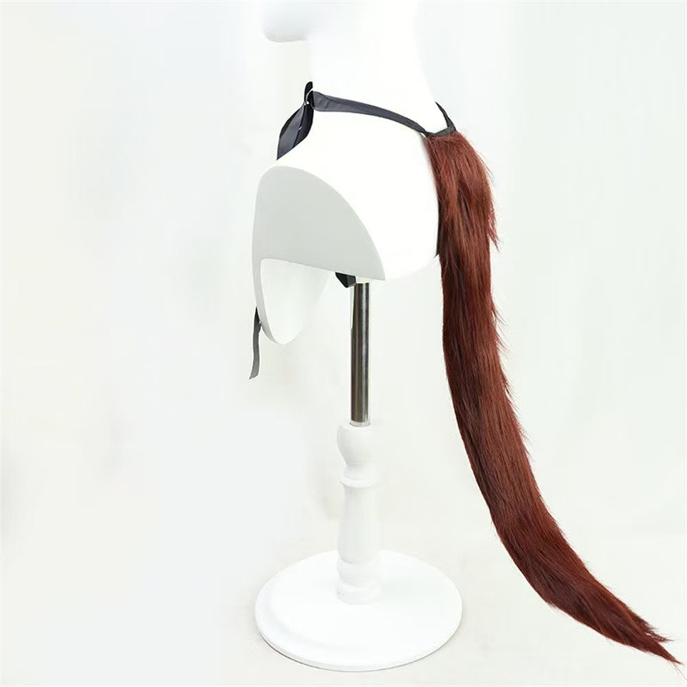 【In Stock】Game Umamusume:Pretty Derby Cosplay ダイワスカーレット Daiwa Scarlet Cosplay Wig With Ears and Tail