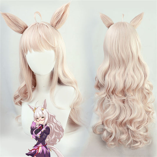 【In Stock】Game Umamusume:Pretty Derby Cosplay ビワハヤヒデ Biwa Hayahide Cosplay Wig With Ears and Tail