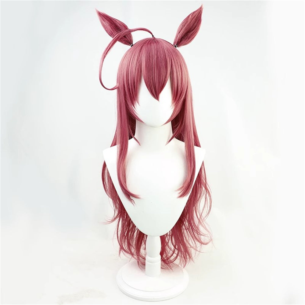 【In Stock】Game Umamusume:Pretty Derby Cosplay ミホノブルボン Mihono Bourbon Cosplay Wig With Ears and Tail