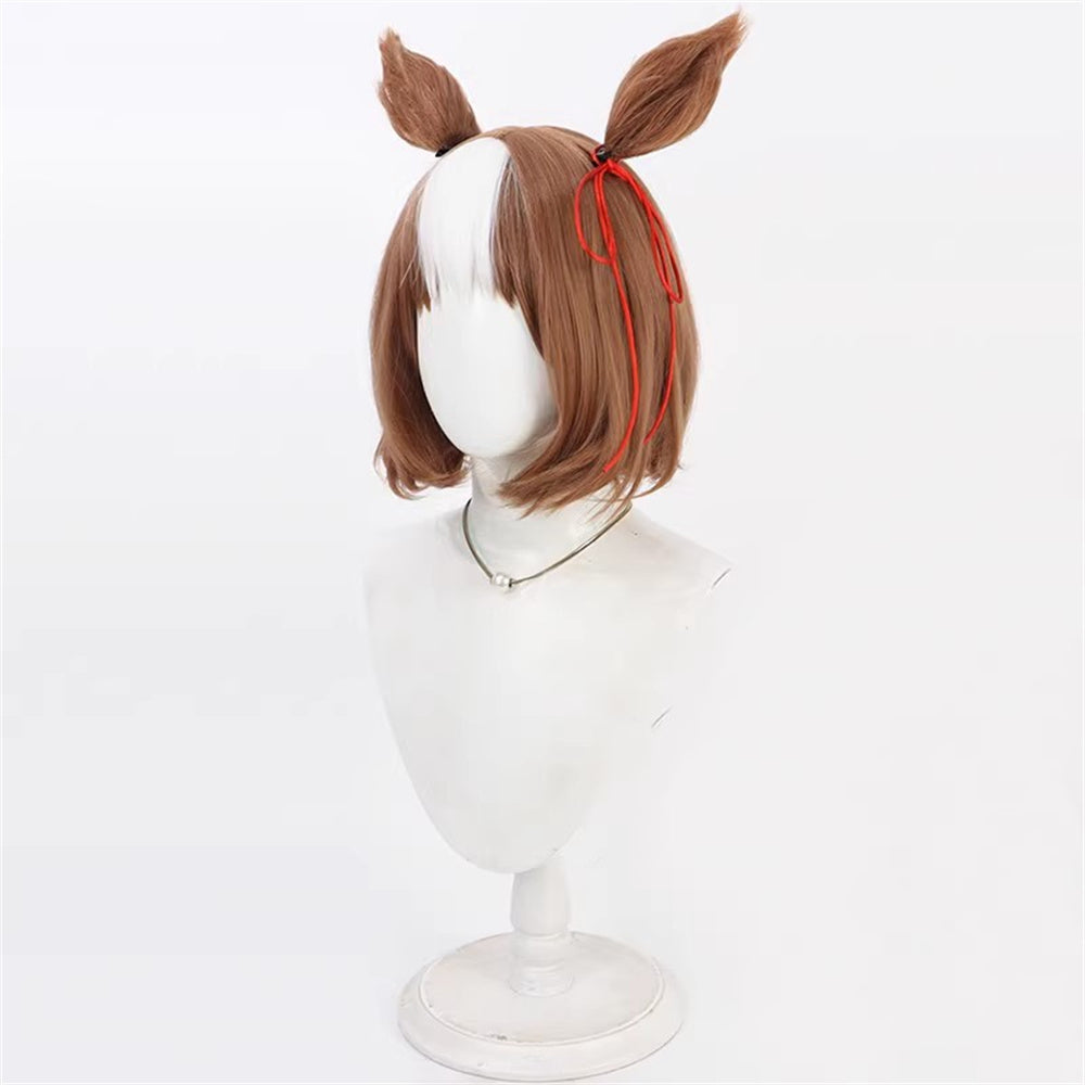 【In Stock】Game Umamusume:Pretty Derby Cosplay ベルノライト Berno Light Cosplay Wig With Ears and Tail