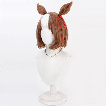 【In Stock】Game Umamusume:Pretty Derby Cosplay ベルノライト Berno Light Cosplay Wig With Ears and Tail