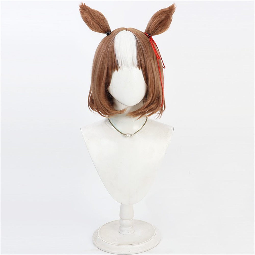 【In Stock】Game Umamusume:Pretty Derby Cosplay ベルノライト Berno Light Cosplay Wig With Ears and Tail