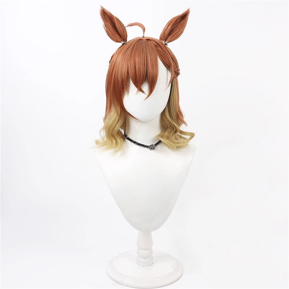 【In Stock】Game Umamusume:Pretty Derby Cosplay ジャングルポケット Jungle Pocket Cosplay Wig With Ears and Tail