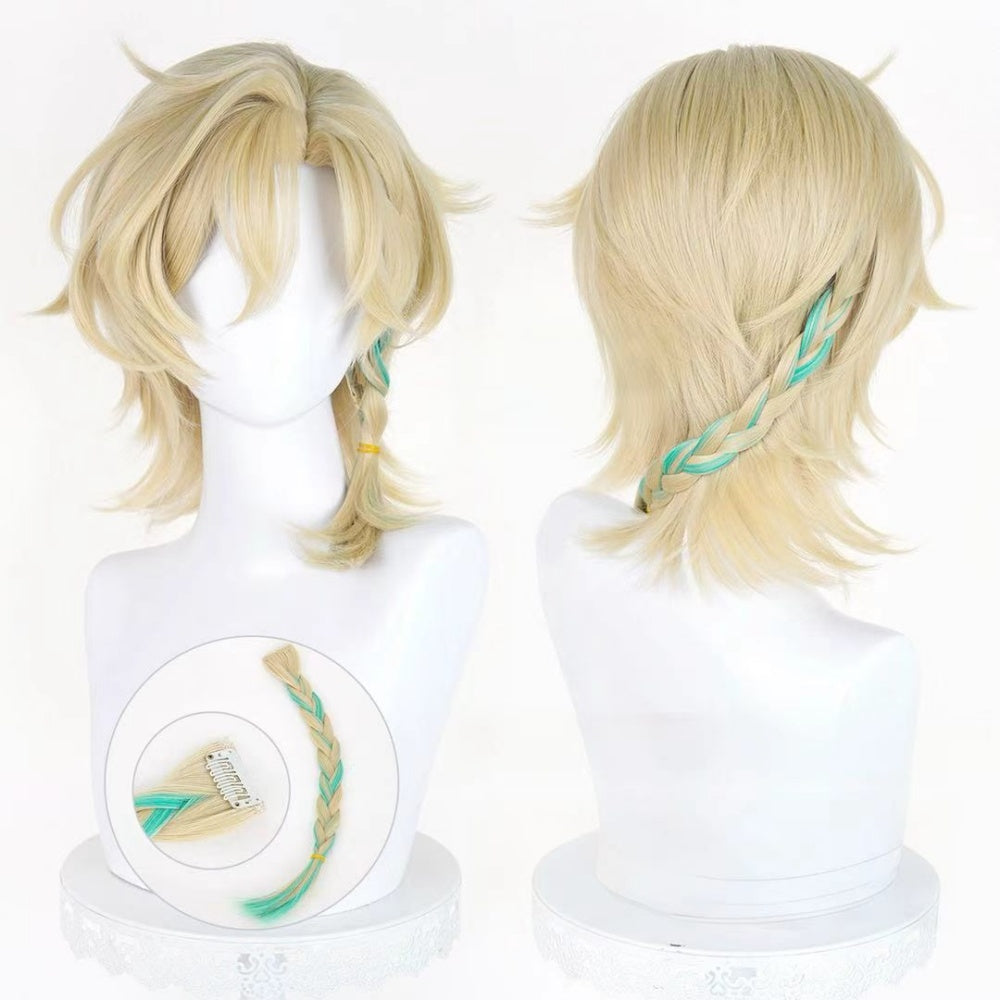 【In Stock】Game Honkai: Star Rail Cosplay Aventurine • Waveflair Cosplay Wig