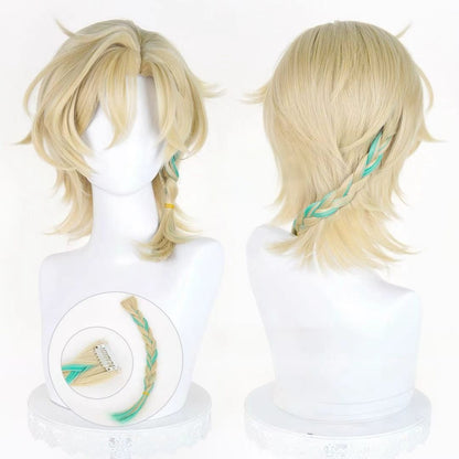 【In Stock】Game Honkai: Star Rail Cosplay Aventurine • Waveflair Cosplay Wig