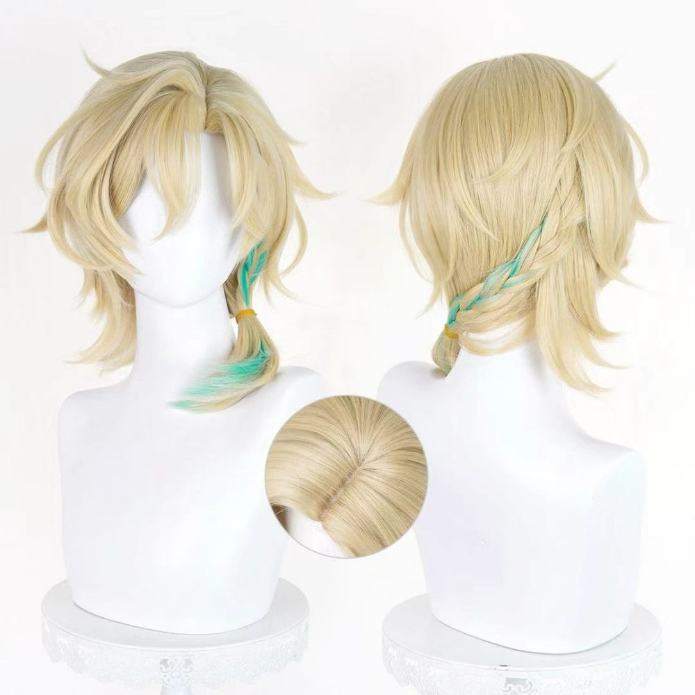【In Stock】Game Honkai: Star Rail Cosplay Aventurine • Waveflair Cosplay Wig