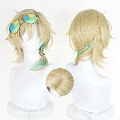 【In Stock】Game Honkai: Star Rail Cosplay Aventurine • Waveflair Cosplay Wig