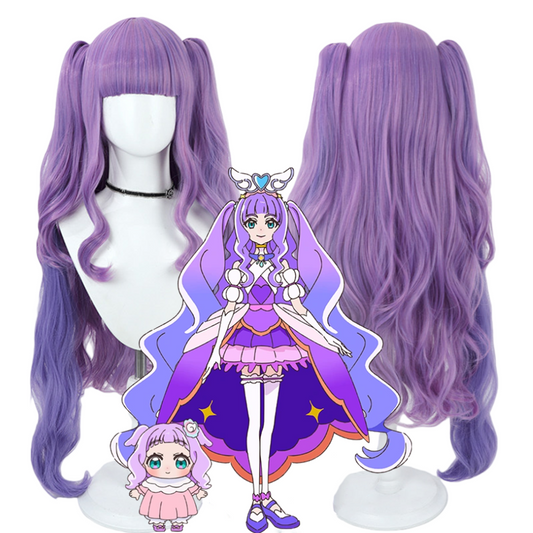 【In Stock】Anime Wonderful Pretty Cure! わんだふるぷりきゅあ! Cosplay Princess Ellee プリンセス・エル Ellee-chan Cure Majesty Cosplay Wig