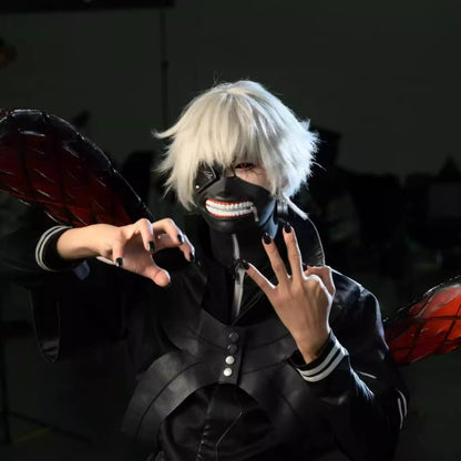 【In Stock】Anime Tokyo Ghoul Cosplay Ken Kaneki Cosplay Wig