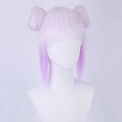 【In Stock】Anime Miss Kobayashi's Dragon Maid Cosplay Kanna Kamui Kimono Bun Head Cosplay Wig
