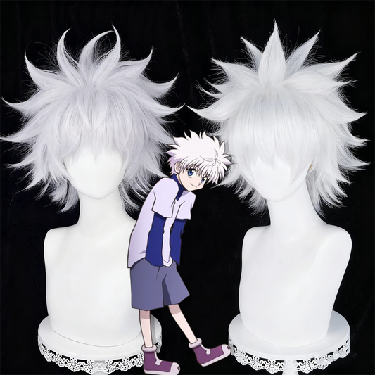 【In Stock】Anime Hunter x Hunter Cosplay キルア＝ゾルディック Killua Zoldyck Cosplay Wig