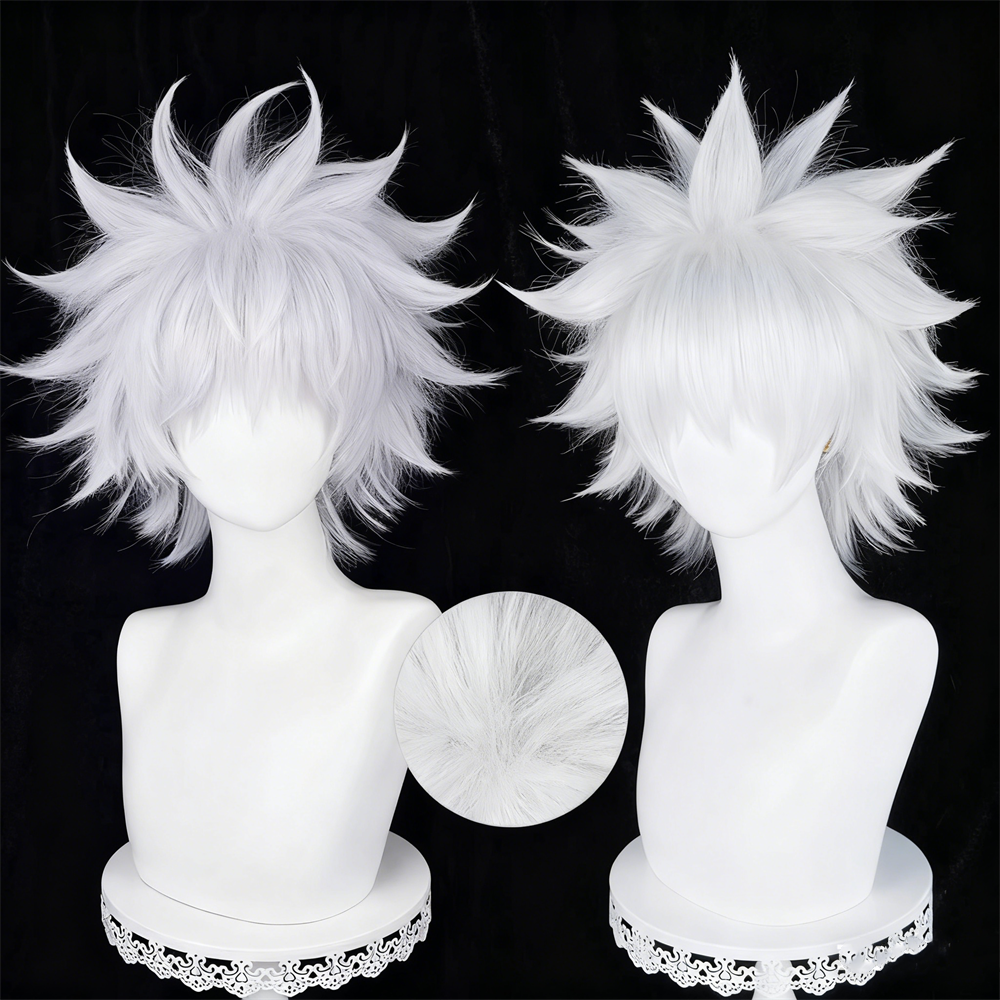 【In Stock】Anime Hunter x Hunter Cosplay キルア＝ゾルディック Killua Zoldyck Cosplay Wig