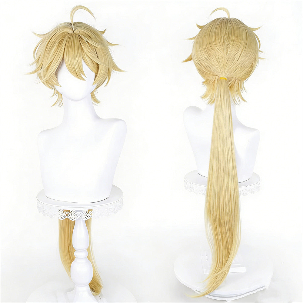 【In Stock】Game Genshin Impact Cosplay Lumine&Aether As Heaven and Earth Are Made Anew Cosplay Wig