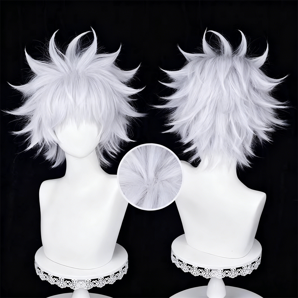 【In Stock】Anime Hunter x Hunter Cosplay キルア＝ゾルディック Killua Zoldyck Cosplay Wig