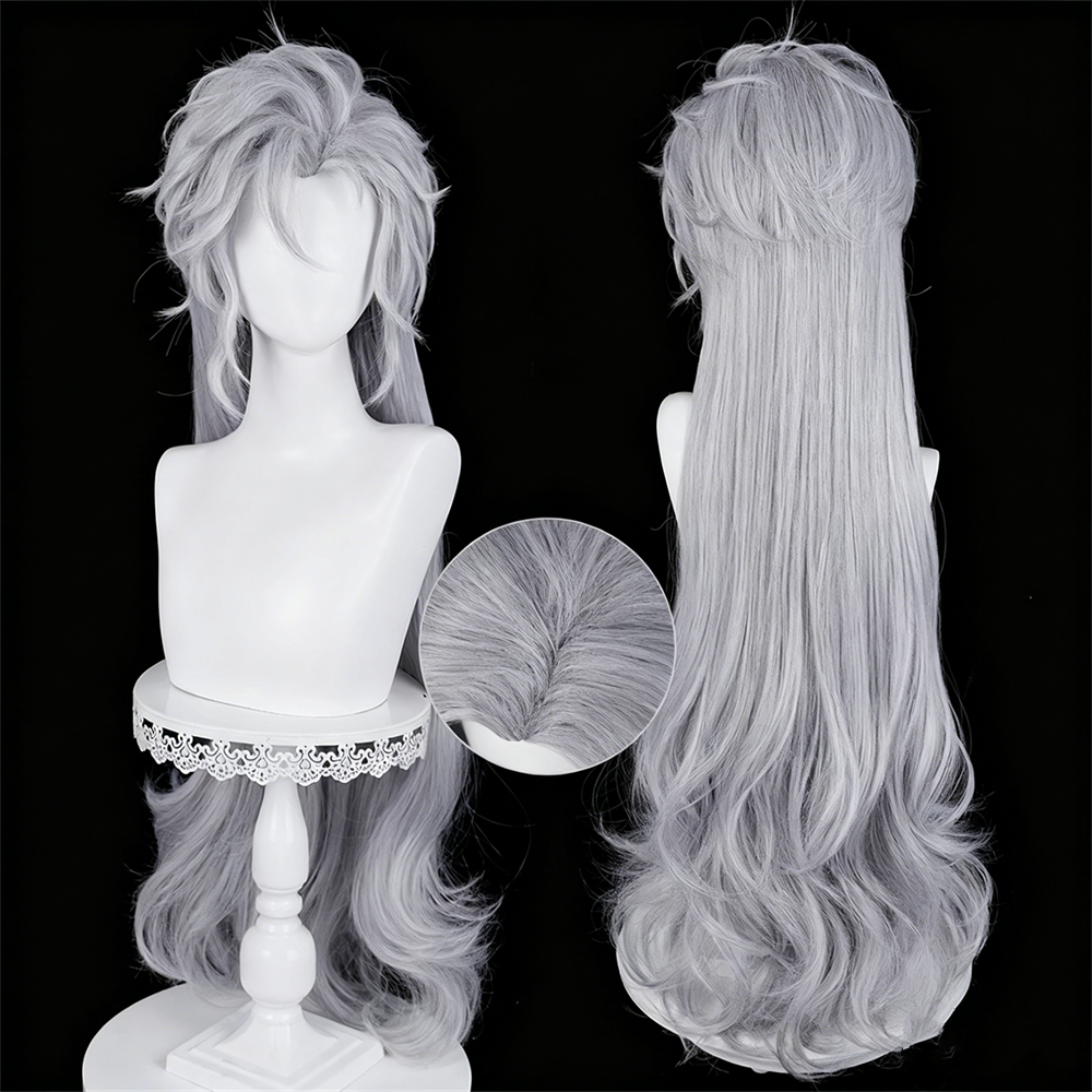 【In Stock】Game Love and Deepspace Cosplay Silverwing Demon Sylus シン 진운 Cosplay Wig