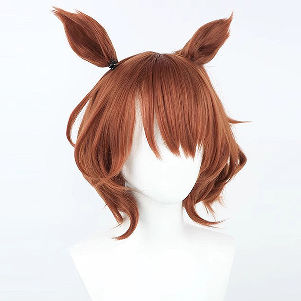 【In Stock】Game Umamusume:Pretty Derby Cosplay Aston Machan Cosplay Wig With Ears and Tail