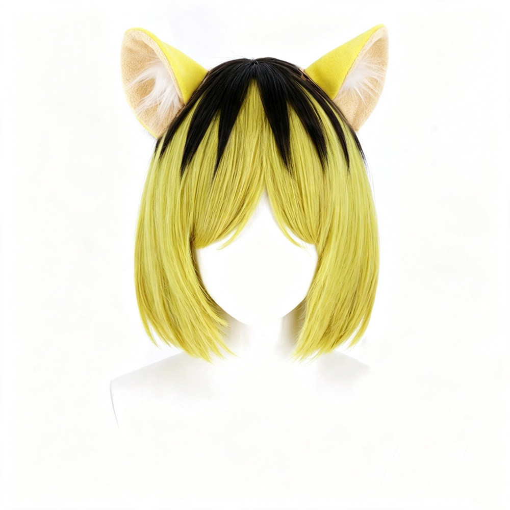 【In Stock】Anime Chainsmoker Cat Yani Neko ヤニねこ Cosplay Yakuko Etsushimaru Cosplay Wig