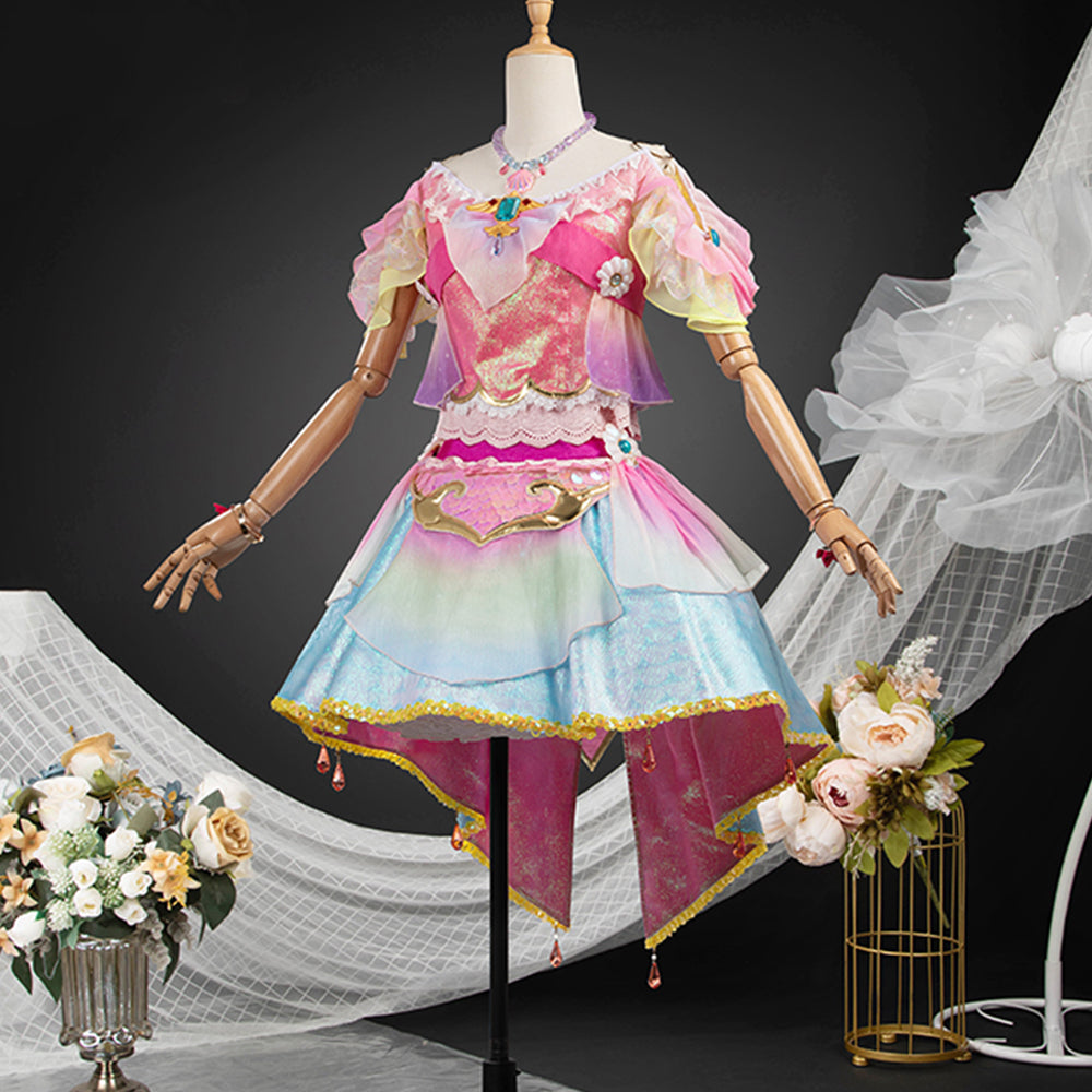 【Custom-Tailor】Anime Aikatsu! Cosplay Ichigo Hoshimiya Pisces Dress Cosplay Costume