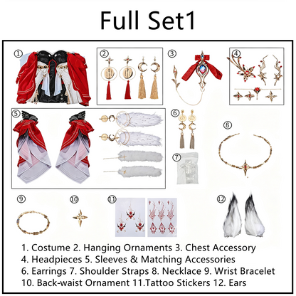 【In Stock】Game Wuthering Waves Cosplay The Moon Fox Hsin Cosplay Costume Premium Edition