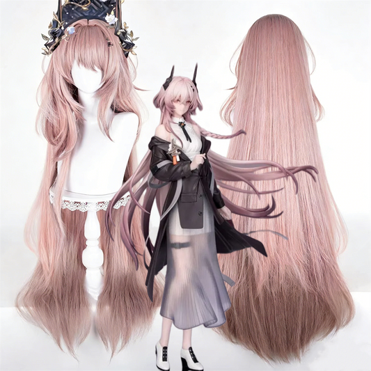 【In Stock】Game Arknights Cosplay Theresa Cosplay Wig Pink Color Long Hair