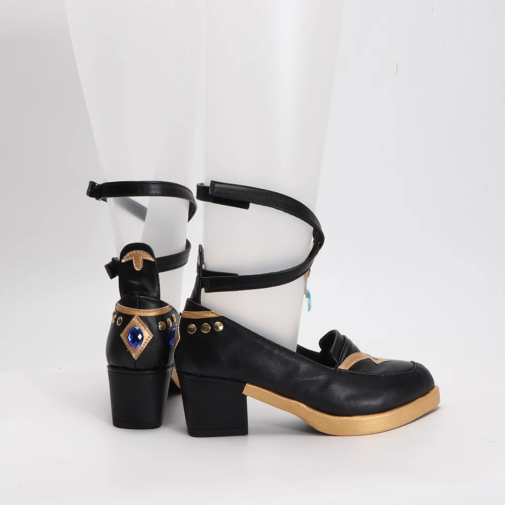 Game Genshin Impact Cosplay A Sobriquet Under Shade Lisa Cosplay Shoes - Cosplay Shoes Boots