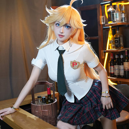 【In Stock】Anime Panty & Stocking with Garterbelt Cosplay Panty Stocking School Uniform Cosplay Costume