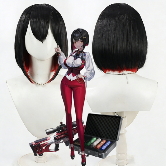 【In Stock】Game 승리의여신: 니케 Goddess of Victory: Nikke Cosplay 루주 ルージュ Rouge Cosplay Wig