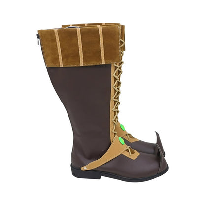Game Elden Ring Sorcerer Rogier Cosplay Shoes