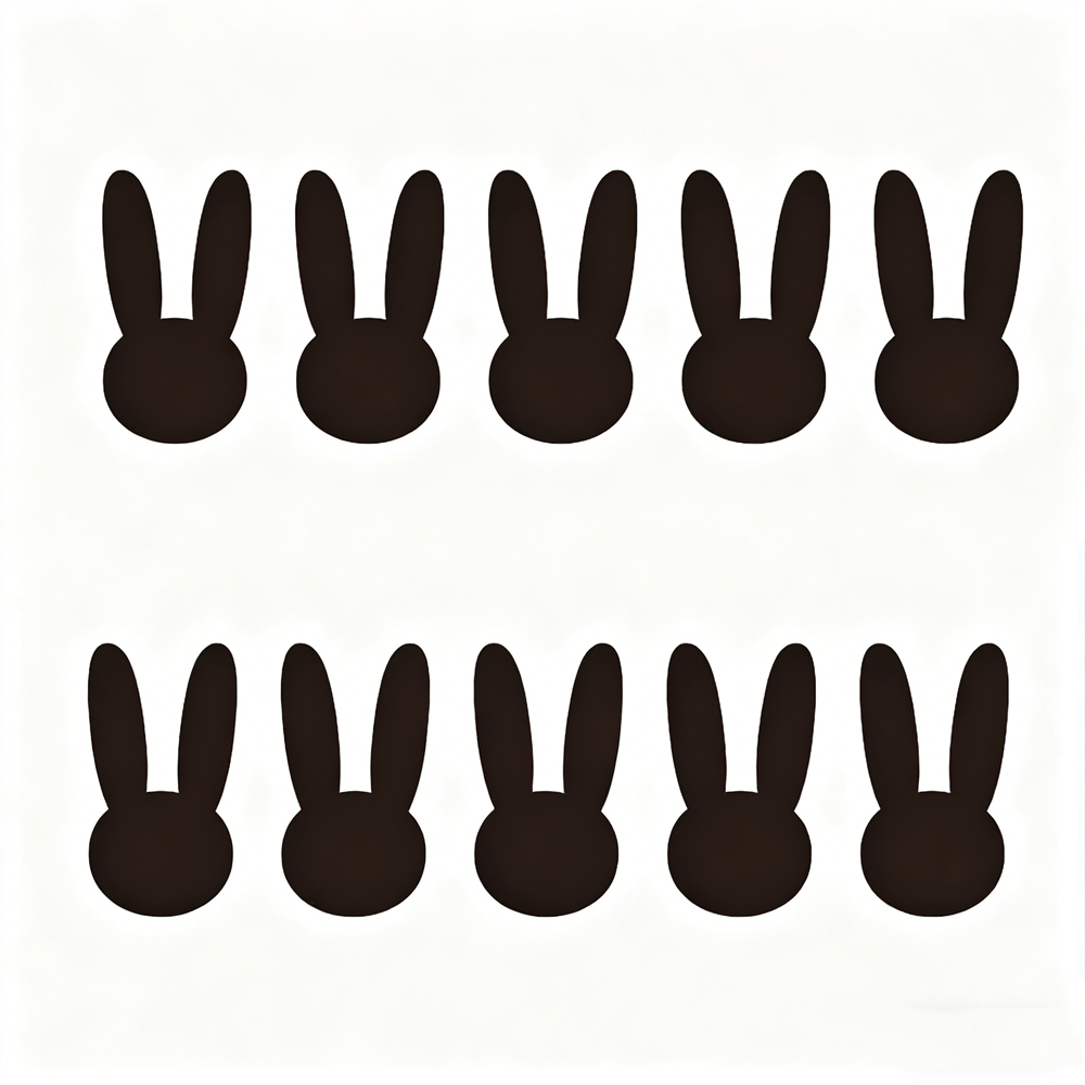 【In Stock】Anime Alien Stage Third Anniversary of Rabbit House Cosplay Mizi Cosplay Wig - Rabbit Stickers*10PCS