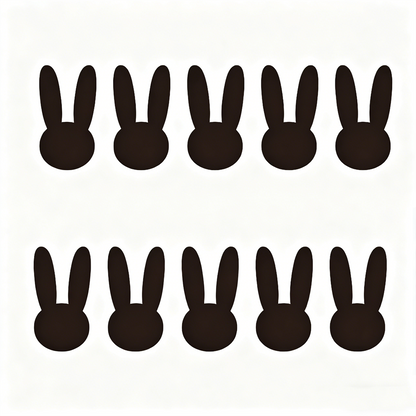 【In Stock】Anime Alien Stage Third Anniversary of Rabbit House Cosplay Mizi Cosplay Wig - Rabbit Stickers*10PCS